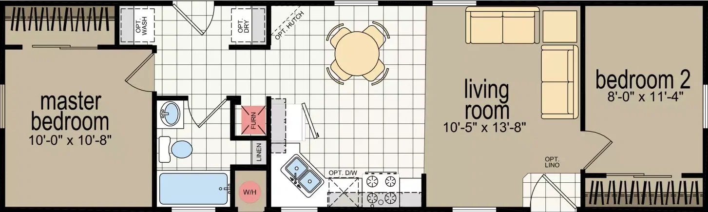 Cm-6482b floor plan home features