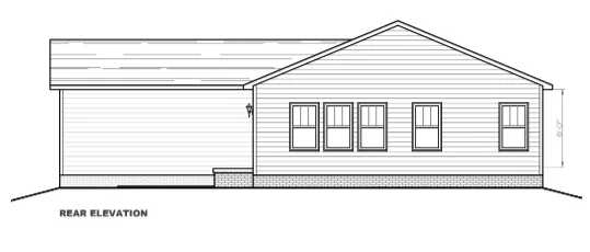 Magnolia r elevation and exterior home features