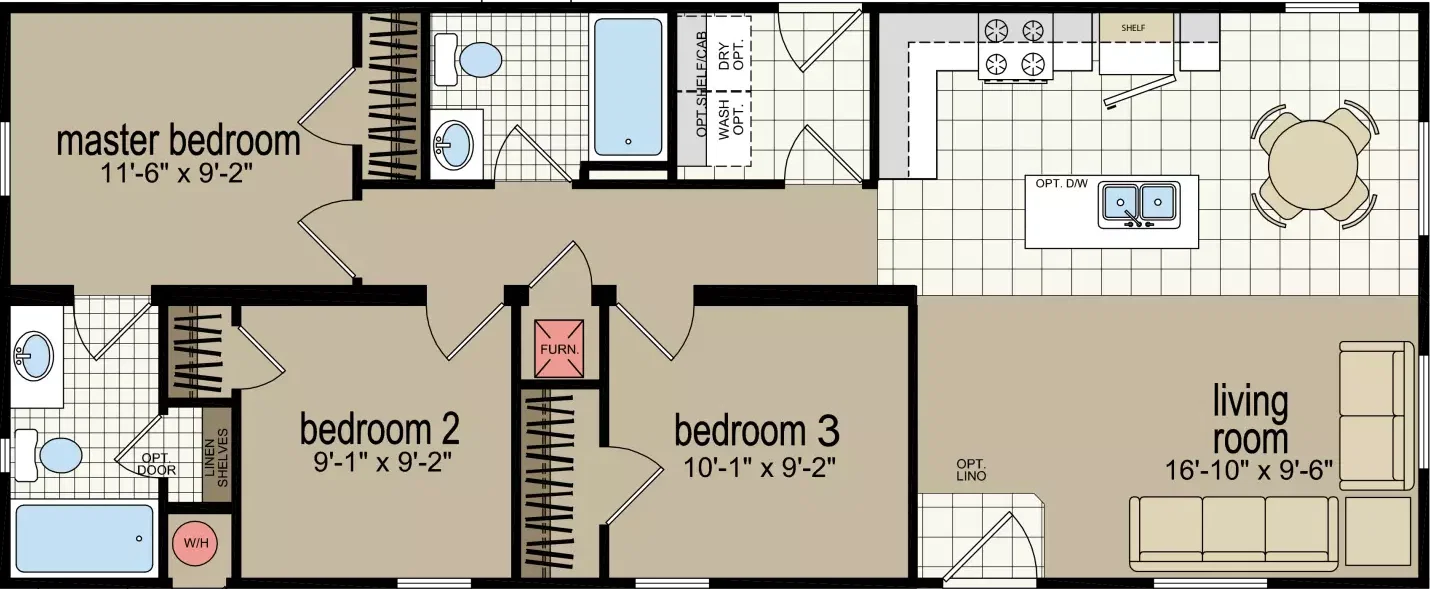 Cm-8483d floor plan home features